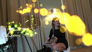 Sexy And Cute College Girl Comes For A Casting Changes Her Clothes And Wears A Dress To Show Her Panties And Ass