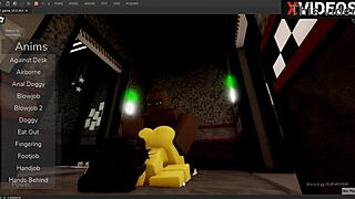 roblox porn featuring chika from fnaf 1 having sex in studio