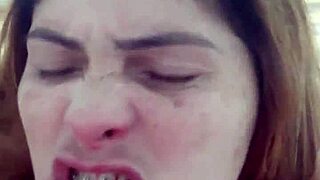 after the naughty redhead confessed her desires, i creampied her face!