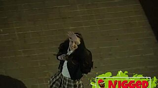 The young Spanish teen, an almost virgin, nervously sucks her first big black cock in a rough session.