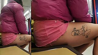 Personal view of a transsexual in crossdressing displaying underwear