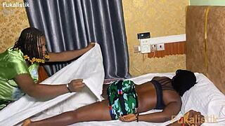 Horny sneaky big tits woman from Asaba fucks BBC