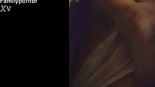 Young Girl In Lingerie On Sofa Gets Facial