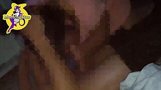 Old Cuckold Films His Wife in Blowbang and Bukkake Session