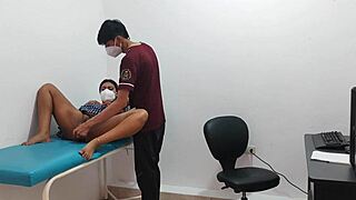 Horny Student In The Office