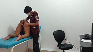 Horny Student In The Office