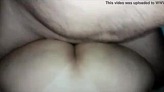 strong anal ass eating with girlfriend's beach bikini mark