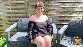 Betty, the beautiful French woman, enjoys group activities