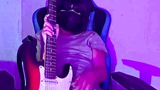 Emo Rockera Prostitute Strips in Softcore Solo Session