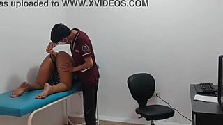 Horny Student In The Office