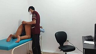 Horny Student In The Office