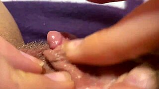 Watch this big clit explode in orgasm closeup!