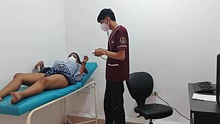 Horny Student In The Office