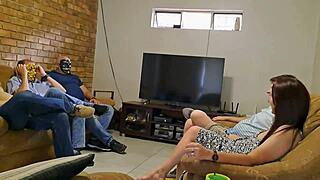 Hey, husband shares his wife with friends in gangbang! 😈