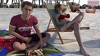 redhead milf giving me a footjob