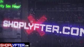 Luna Legend feels intense pleasure riding Jovan Jordan in the shop.