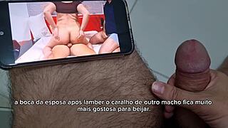 Cuckold Watches Pregnant Wife Get Creampied