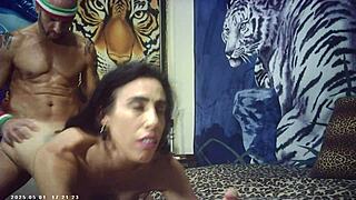 Big breast babe meets maxxx loadz and feels the italian pound machine she sucks dick gets fucked and rides dick