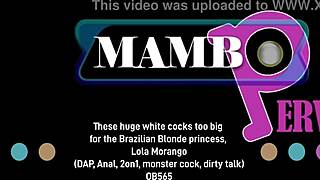 Lola Morango Can't Handle Huge White Monster Cocks Anal 2on1!