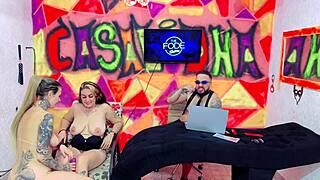 The dj sucks the actress's pussy wetly