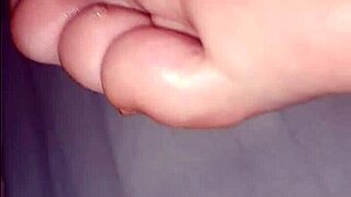 Licking my girlfriend's soles