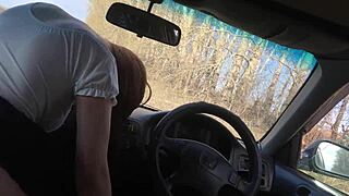 He fucked her in the car while standing in an open field