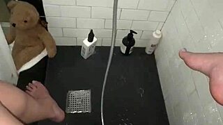 Arab Escort Girl Teases Tight Pussy in Shower, Squirting Wildly