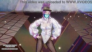 Hot Akali Performs Kpop Dance In Hentai Style