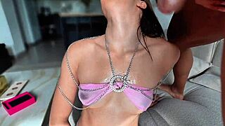 Cuckold my lover's gift makes me so hot that i let him cum inside me