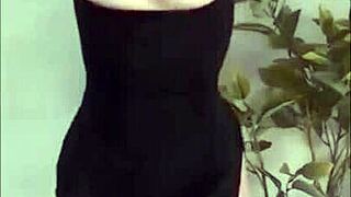 Korean girl with mask in scene