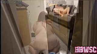 have you seen this bbw voyeur compilation of a real wife spied on?