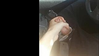 the car became the scene for a handjob adventure