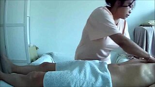 Is this asian massage parlor's oiled handjob leading to huge amateur orgasm?