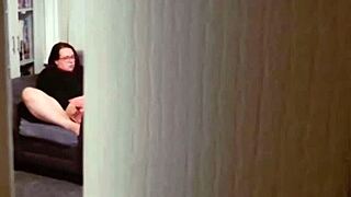 have you seen this bbw voyeur compilation of a real wife spied on?