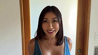 A Spanish Man Passionately Rails A Chinese Slut, Focusing Intensely On Her Huge Tits In Detailed Action