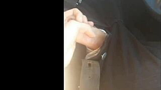 the car became the scene for a handjob adventure