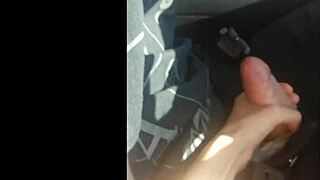 the car became the scene for a handjob adventure