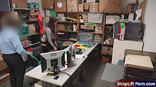 Redhead Thief Gets Pussy Rammed By Officer