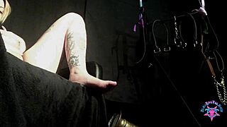 look at this ouroboros scene with blindfold feathers teasing balls licking sucking milking big cock playing with tight asshole before getting pussy ate