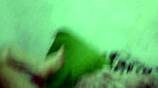 Hotwife slut with 25cm cock makes cuckold voyeur jerk off only!