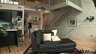 Interracial Anal Sex Video with Blonde Model