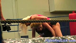glam babes wrestling and fighting