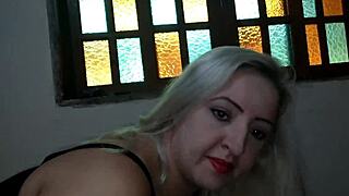 The blonde MILF wakes me with a blowjob when he's away.