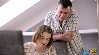 old wise gentleman meets young beautiful girl