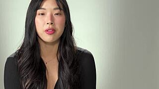 Korean Babe Elle Lee Fingers Hairy Pussy To Orgasm After Podcast