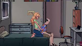 a cunning masseur examines her breasts in this detailed 3d hentai scene