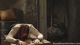 bent over slave passionately licks mistress's wet pussy