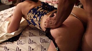 french amateur doggystyle clothed sex in satin lingerie panties