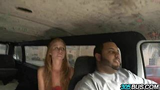 Freaky redhead teen gets humiliated in public!