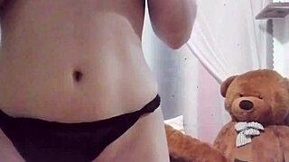 Rica masturbates with her favorite toy and squirts intensely